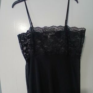 Victoria's Secret Black Lace Chemise